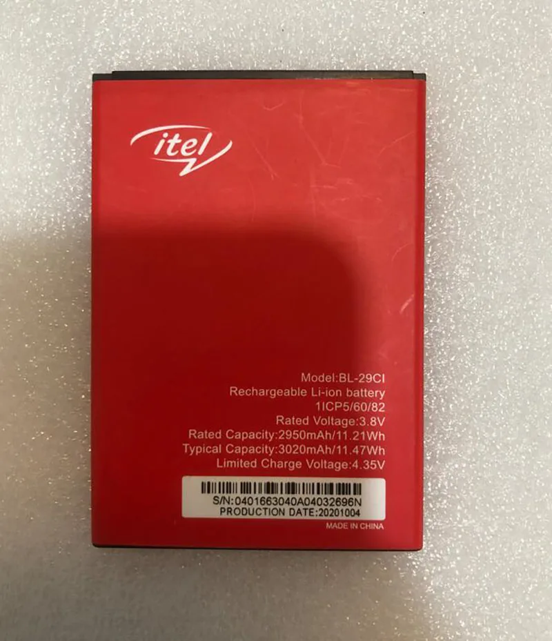 

New Original 3.8V 3020mAh BL-29CI Replacement Battery For Itel Mobile Phone External Li-ion Rechargeable bateria