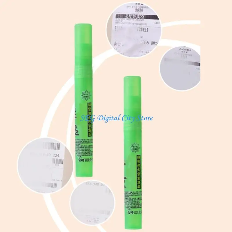 U75B 5Pcs 다목적 교정 유체 펜 기밀 문서 포장 및 메일 주소를 위한 개인 정보 보호 컨실러 펜