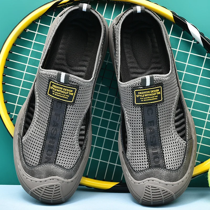 Vīriešu pārgājienu sandales ērtas ikdienas, elpojošas, neslīdošas sporta sandales āra sportam vasaras sporta āra sandales_voghion.com