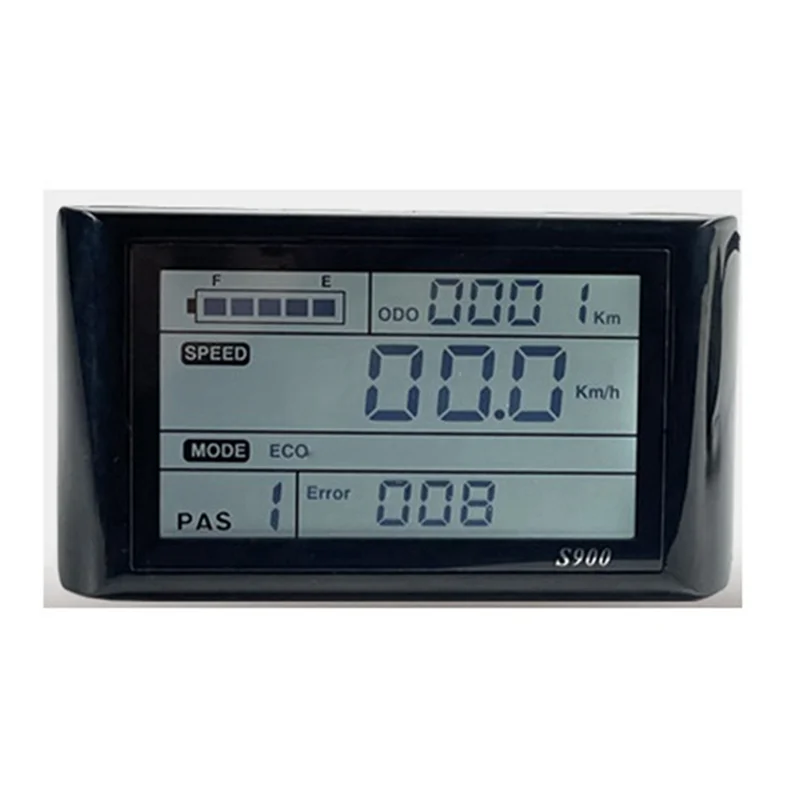 Lcd S900 Lcd Meter, Display Multi-Informazioni Accessori Per La Conversione Del Litio Della Bicicletta Spina Impermeabile 36 V48V