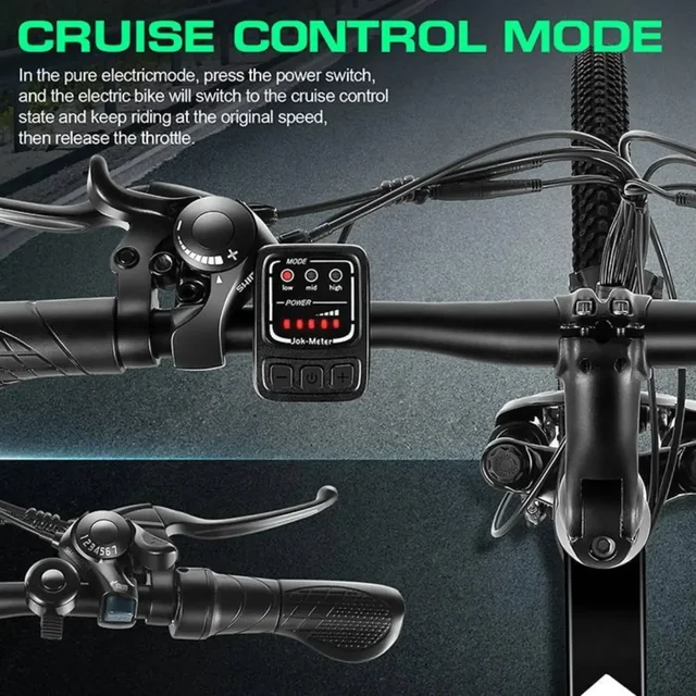 Foldable E Bike Electric Bike Electric Bicycle with Cruise Control System Electric Commuter Bike with Removable Battery Range - Image 5