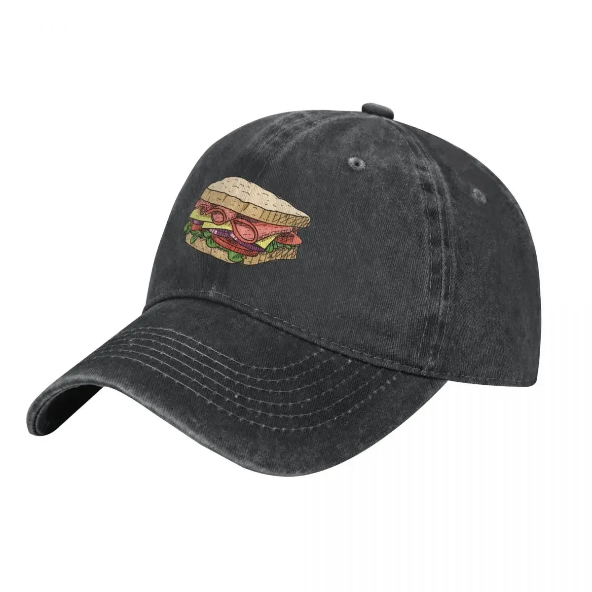 

Ham and Cheese Sandwich Cowboy Hat Hat Baseball Cap Hood Vintage hiking hat Hats For Women Men's
