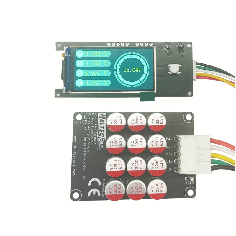 Heltec Bms Tensão Dispaly 3a 5a Equalizador Ativo Balancer 3s 4s Lifepo4 Bateria Bateria Lipo Lto Equalizador de Energia - Image 3