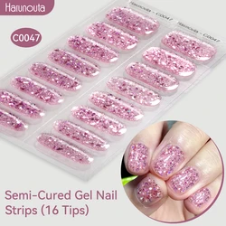 Sparkling Gradient Auroras Semi-Cured Gel Nail Polish Strips (C0047)