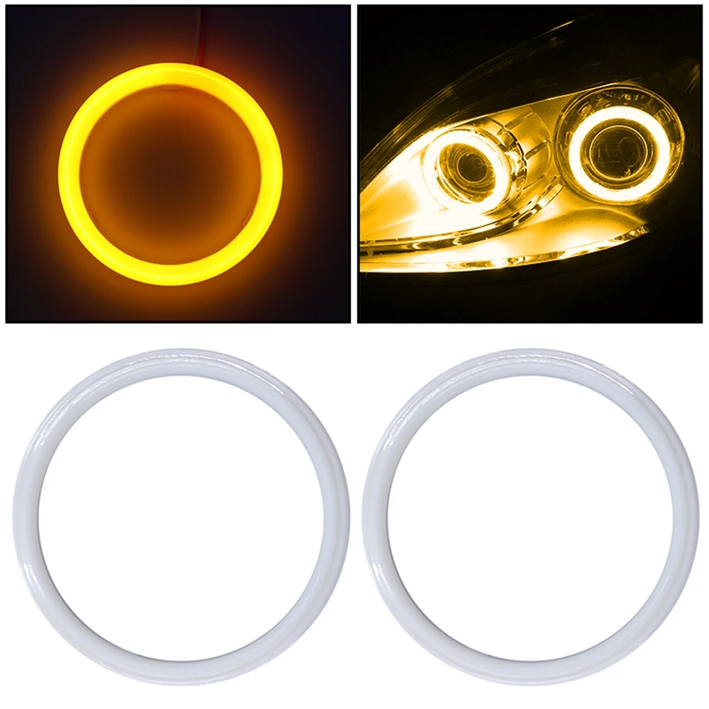 Anillos Halo LED Ángel Eyes (2 Piezas) - Luz Blanca Algodón 6500K, 12V | Para Faros De Coche/moto