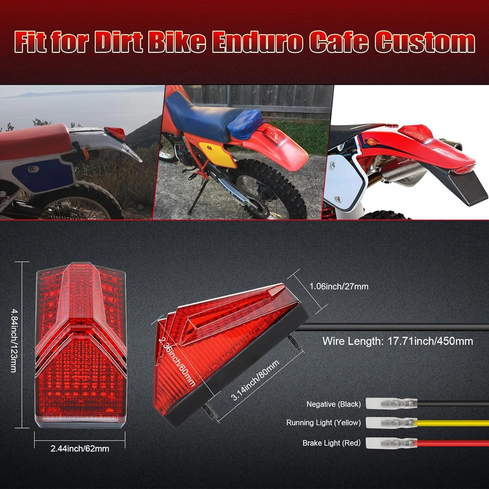 Feu Arrière De Vélo Universel On Bike – LED Rouges Haute Luminosité – 20 LED