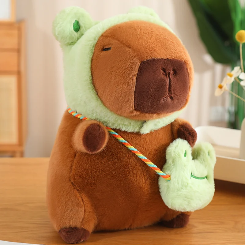 thumbnail image 1 of 30-85cm Giant Lotus Leaf Umbrella Capybara Plush Toy Cosplay Rabbit Frog Dinosaur Capibara Plush Toy Stuffed Animals, 1 of 5