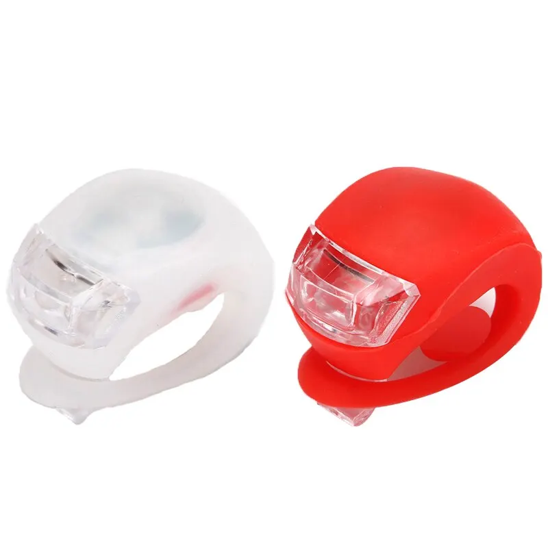 ตัวเลือกสินค้า ไฟหน้า-ท้ายจักรยาน LED กันน้ำ แฟลชสีสันสดใส