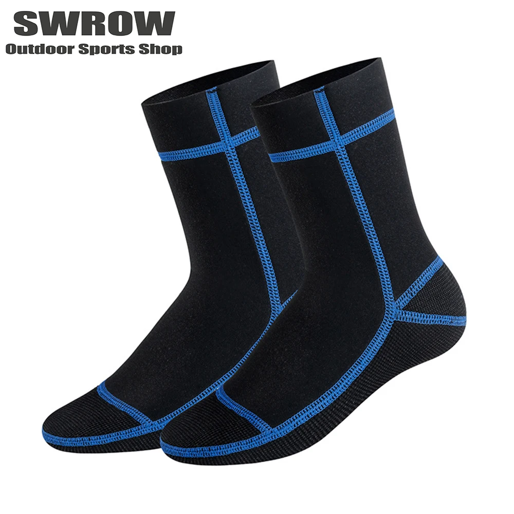 

Новые неопреновые резиновые носки для дайвинга 3 мм, Нескользящие пляжные теплые носки для плавания, водные виды спорта, мужские и женские нескользящие носки для дайвинга