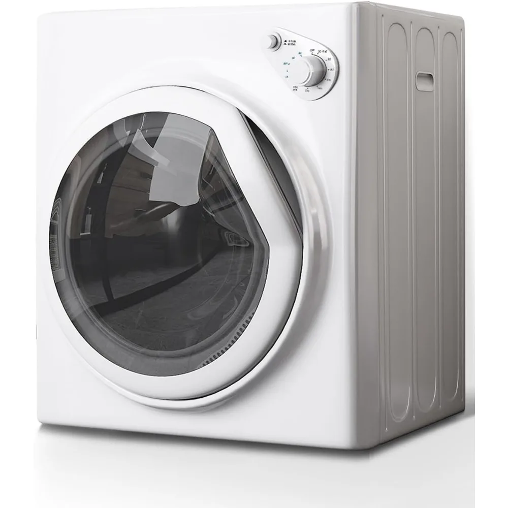 Compact Washer and Dryer Set,19LBS Full-Automatic Washing Machine with Drain Pump & Compact Dryer with Stainless Steel Inner Tub 6