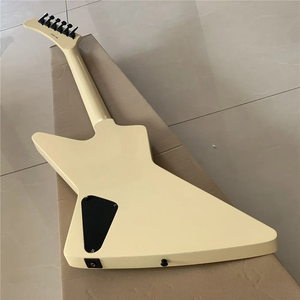 Goose Electric Guitar Finger inlay Cream Yellow Body HH