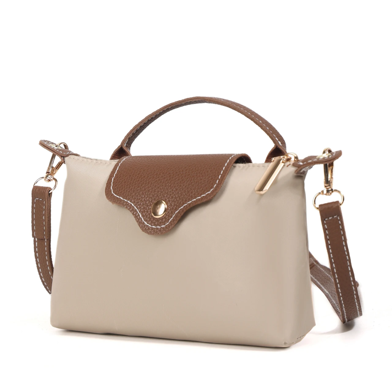 Borsa a tracolla alla moda e di tendenza, borsa a tracolla retrò, piccola borsa quadrata semplice ed elegante da donna. - immagine 2