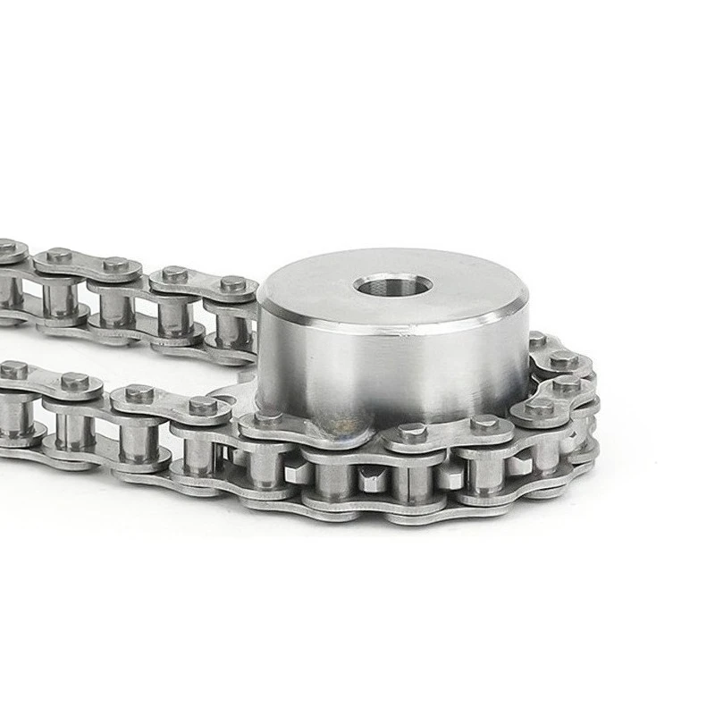 06B 304 스테인리스 스틸 체인 스프로킷 10/11/12/13/14-25 톱니 피치 9.525mm 산업용 드라이브 스프로킷 기어 체인 (06B 체인용)