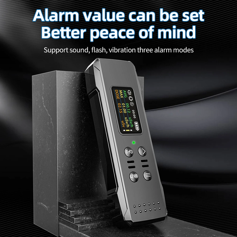 가이거 계수기 대리석 방사능 모니터 휴대용 개인 방사선량 경보 장치 원자력 발전소용 충전식