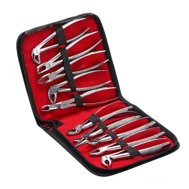 

10 Pcs/Set Dental Adult Tooth Extracting Extraction Forceps