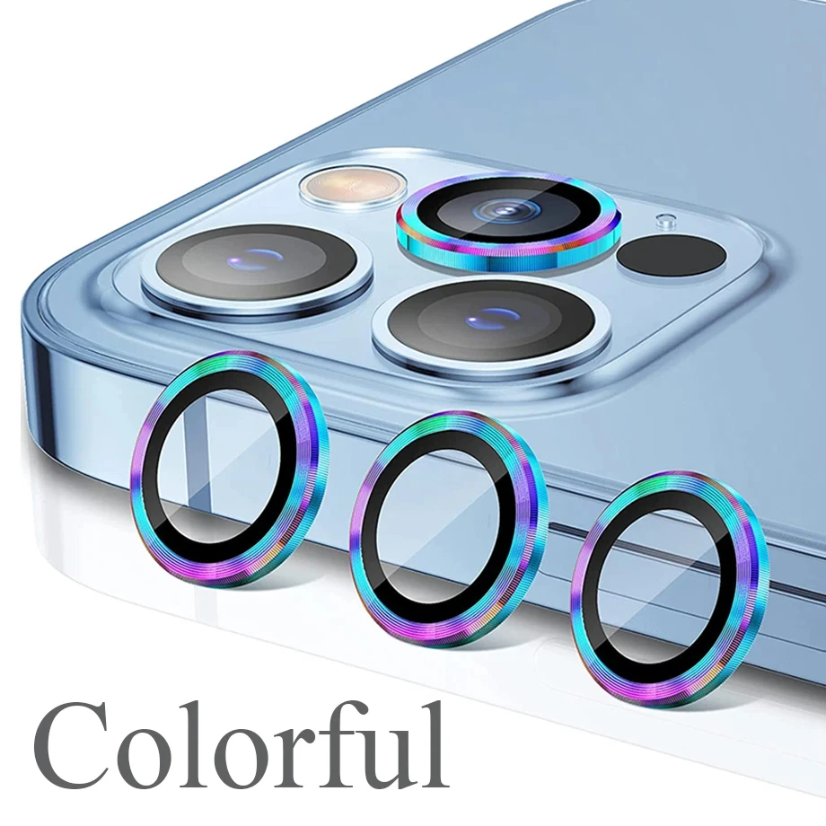 Universal Metal Ring Glass Camera Lens Protector