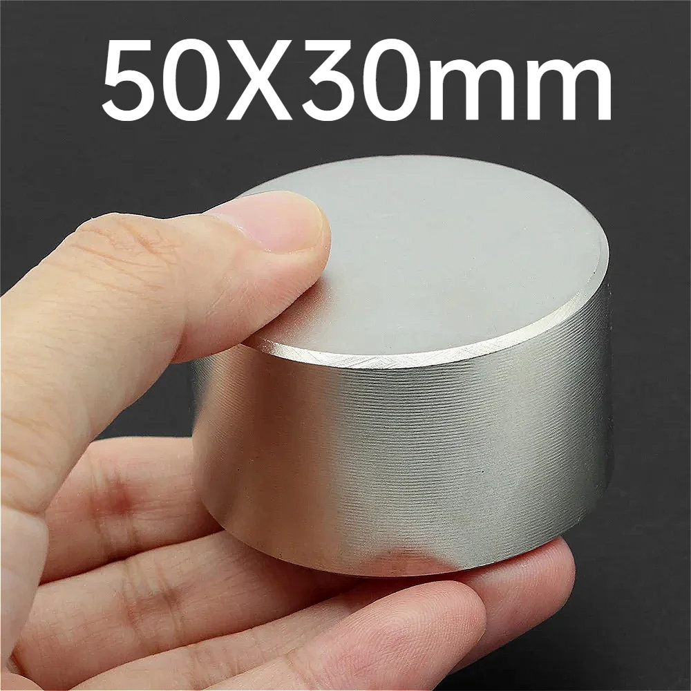 1PC N52 Stronge Magnet 50x30 Round Neodymium Magnet Powerful Magnetic Rare Earth Permanent Imanes de Neodimio aimant