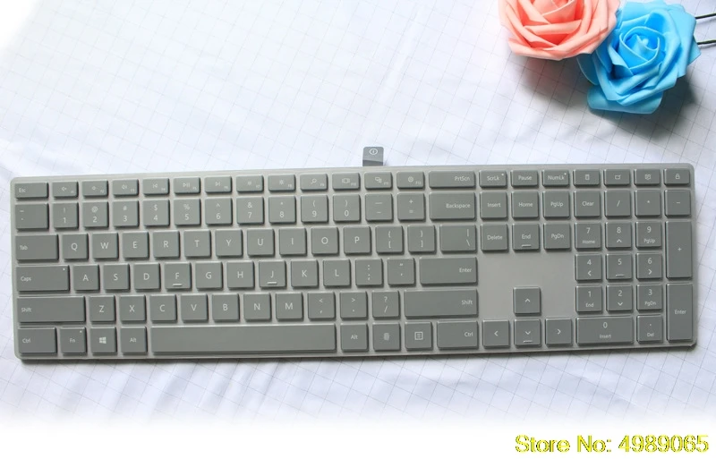 For Microsoft Surface Studio Wireless Bluetooth Keyboard Cover Skin Transparent Full Size Protector Tpu Keyboard
