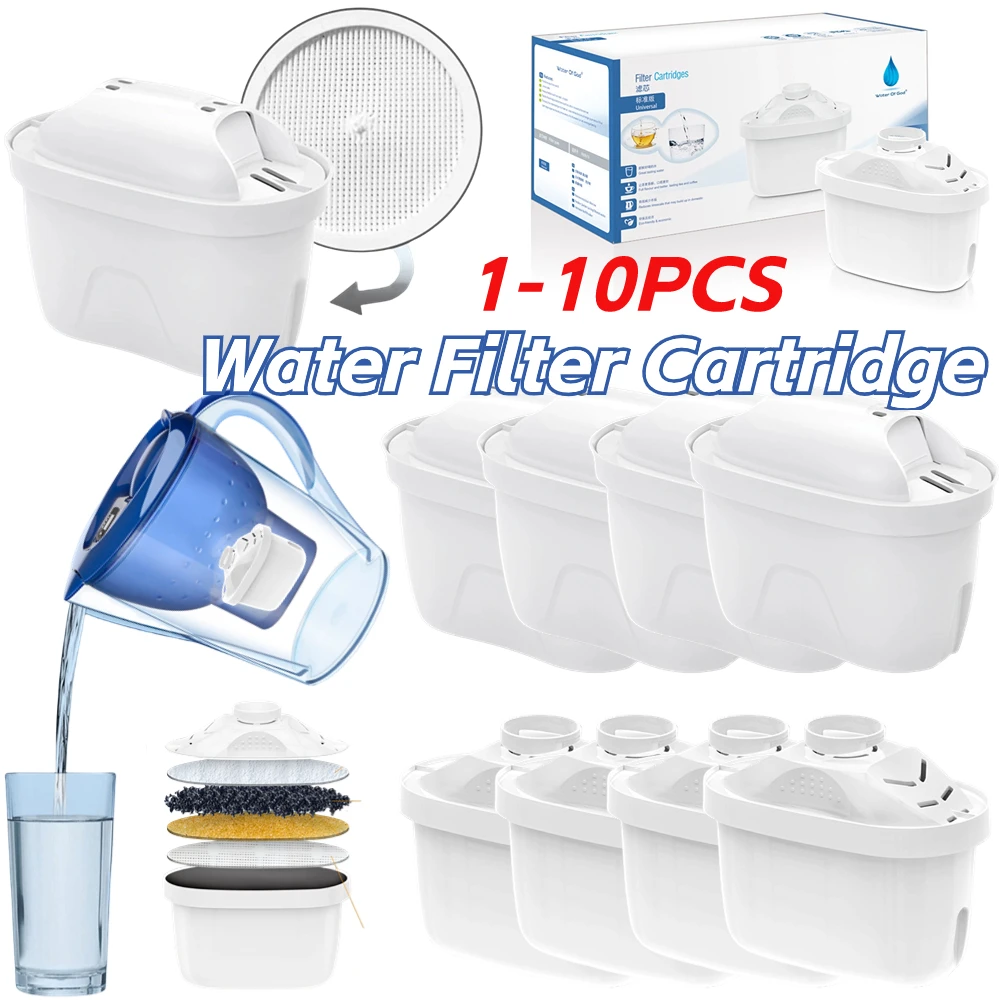 100L Water Filter Jug Cartridges Reducing Limescale Chlorine Replacement Filter Cartridges Water Cartridge for Kitchen