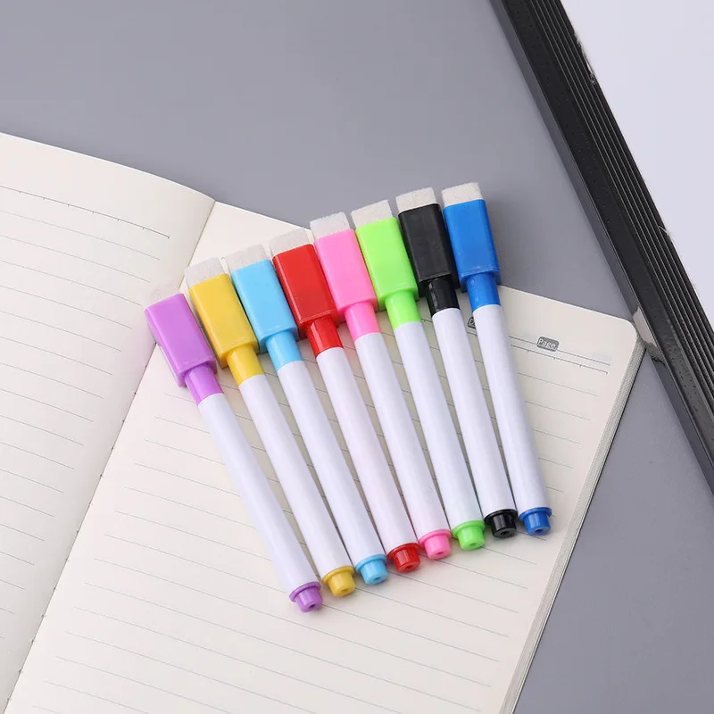 White Marker Pens Color Marker Pens Pen Marker Marker Pens Whiteboard Pens Dry Erase Markers 8 Colors Erasable Magnetic Whiteboard Marker