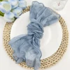 6PCS Sage Gauze Cheesecloth Napkin Table Placemats Setting Dining Wedding Party Banquets Christmas Banquets Arches Cake Decor 3