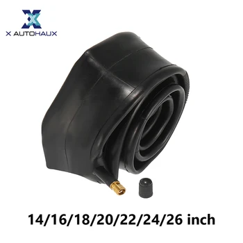 X Autohaux Pneumatici Interni per Bicicletta 14/16/18/20/22/24/26 pollici Schrader Pneumatici 1.75/2.125 ''larghezza Bici Ciclismo Pneumatico Tubo di Gomma per MTB