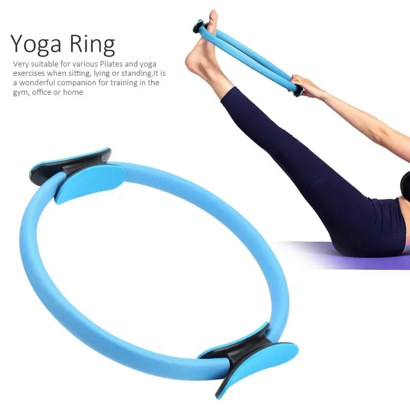 Women Yoga Pilates Circles Home Gym Equipments Yoga Pilates Accessories Fitness Hoop Inner Thigh Exerciser Yoga Wheel Sports
