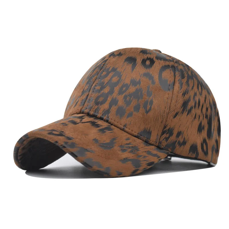 Spring and summer new Korean big leopard print baseball cap men's and women's cotton sun hat blank baseball caps