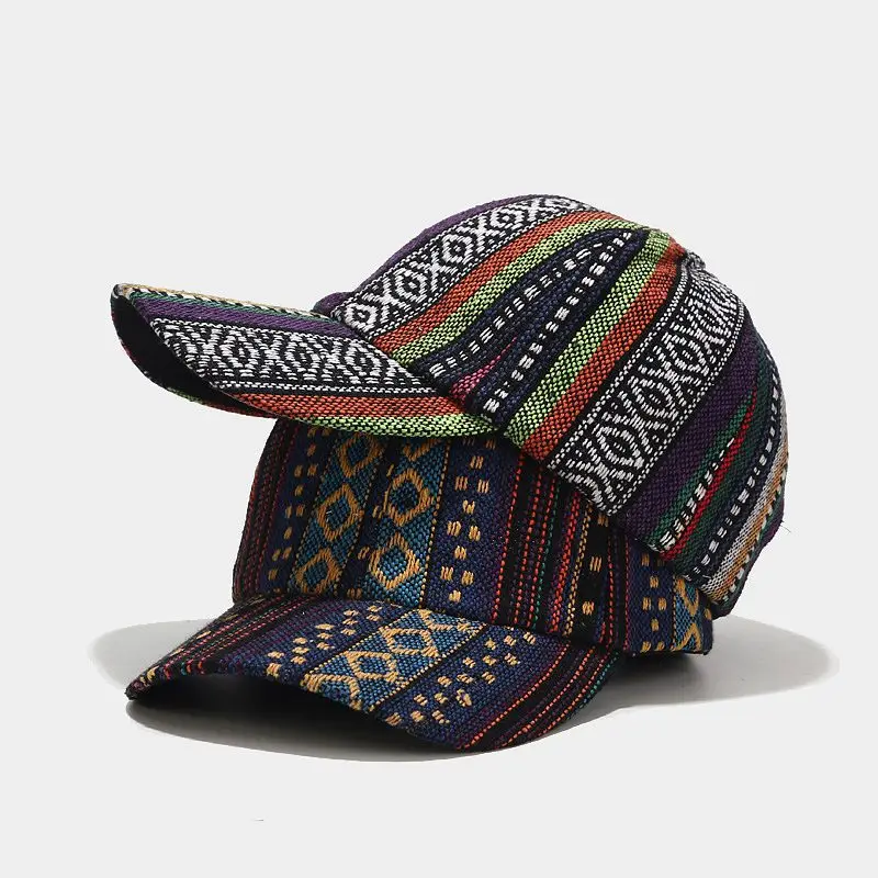 

Retro Stitching Baseball Cap Outdoor Sunscreen Sun Hat Men and Women' Hats Street Leisure All-match Caps Casquette