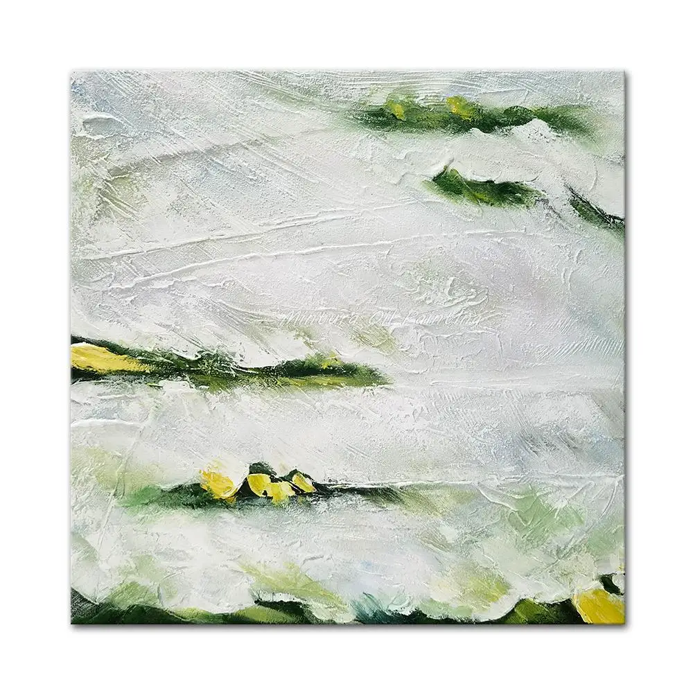 

Современная картина маслом на холсте Mintura, ручная роспись, Настенная картина для гостиной, абстрактная облако, ландшафт, декор для отеля, художественное оформление