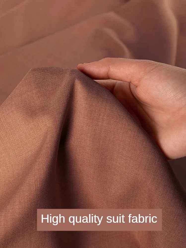 Micro Elastic Suit Fabric for Coats Skirts Dresses Sewing Anti-wrinkle Plain Comfortable Cloth Breathable