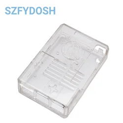 Black and Transparent Blue - Red ABS Plastic Box with Closed Cover (WHITE)