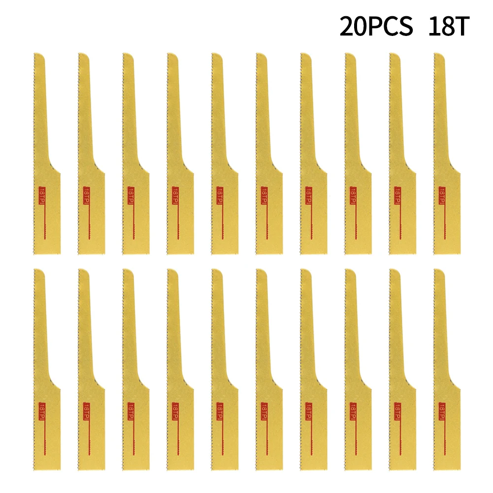 20Pcs Reciprocating Air Saw Blade Jigsaw Blade 94mm 18T Hacksaw Blades
