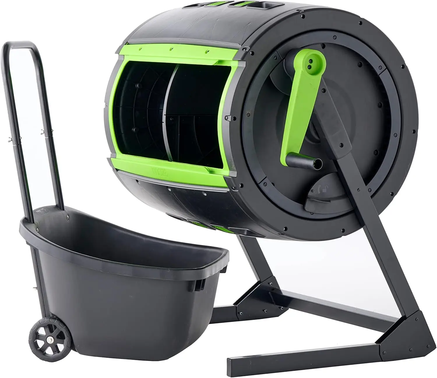 Open Base and Comes with Maze Compost Cart