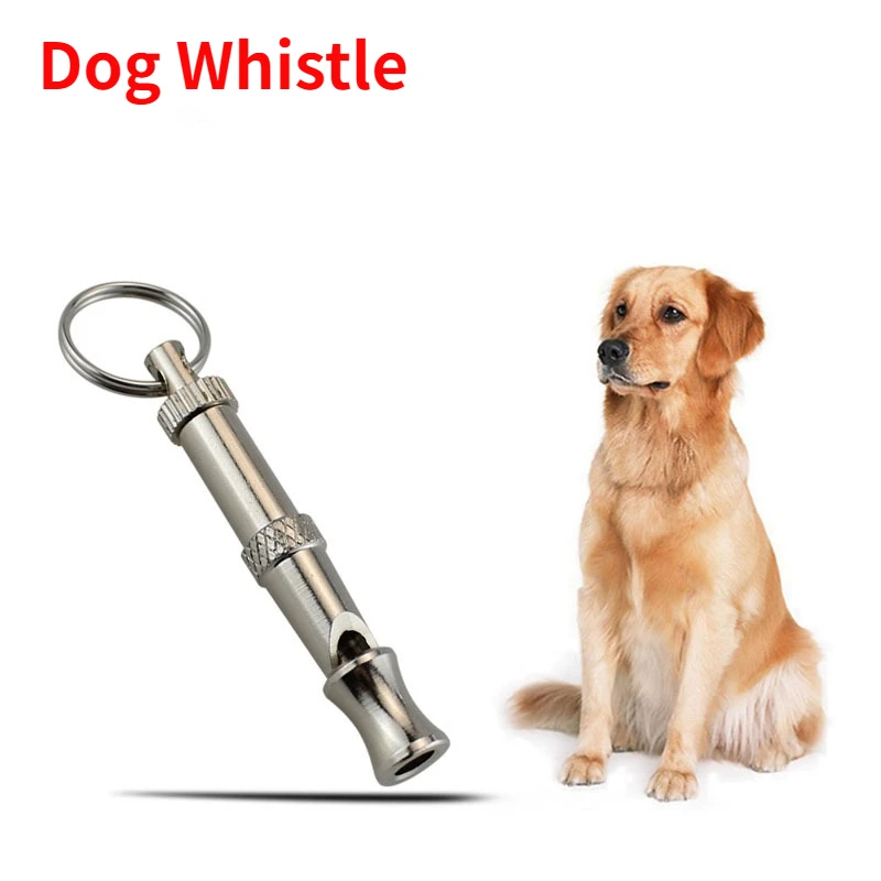 

1pcs Stainless Steel Ultrasonic Dog Conditioning Supplies Anti Barking Adjustable Pitch To Control Professional Training Whistle