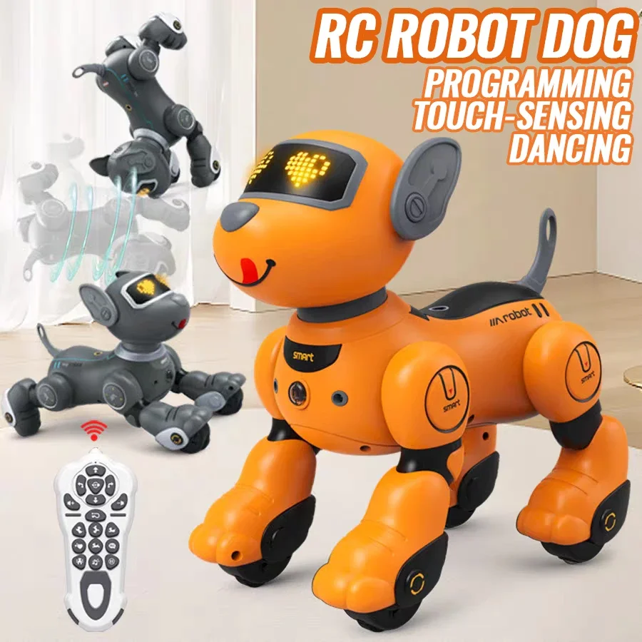 Rc Robot Smart Dog Intelligent Programming Touch Sensing Music Dance Singing Follow Walking Electric Pet Animals for Girl
