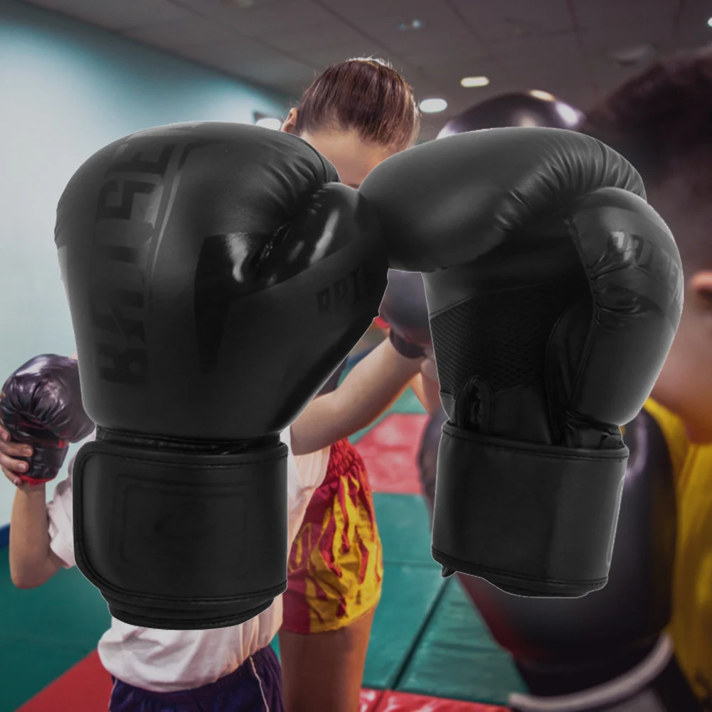 PU Boxing Training Gloves Wearable Hand Protective Gloves Tear Resistant Breathable Durable One Time Forming for Adult Children
