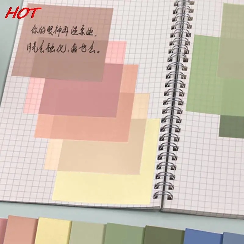 

50 Sheets High Quality Transparent Sticky Notes Memo Pad Bookmark Marker Memo Sticker Paper Office School Student Supplies
