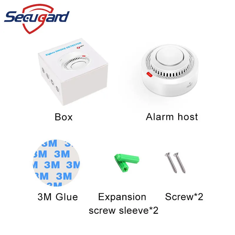 Smoke Alarm Tuya Zigbee Smoke Detector Smart Home Fire Sensor 85db Sound Alarm APP Control