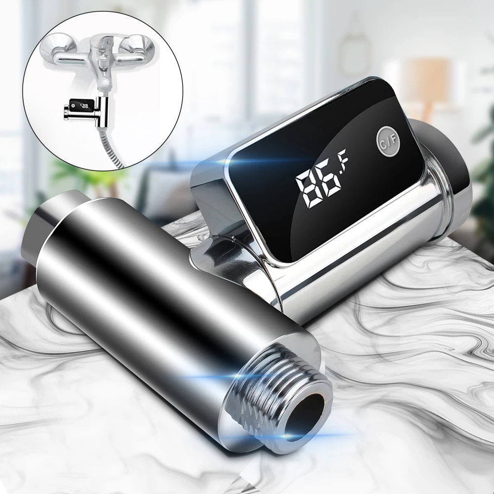 HomeWaterTemperatureMonitor360DegreesRotationLedDisplayCelsius