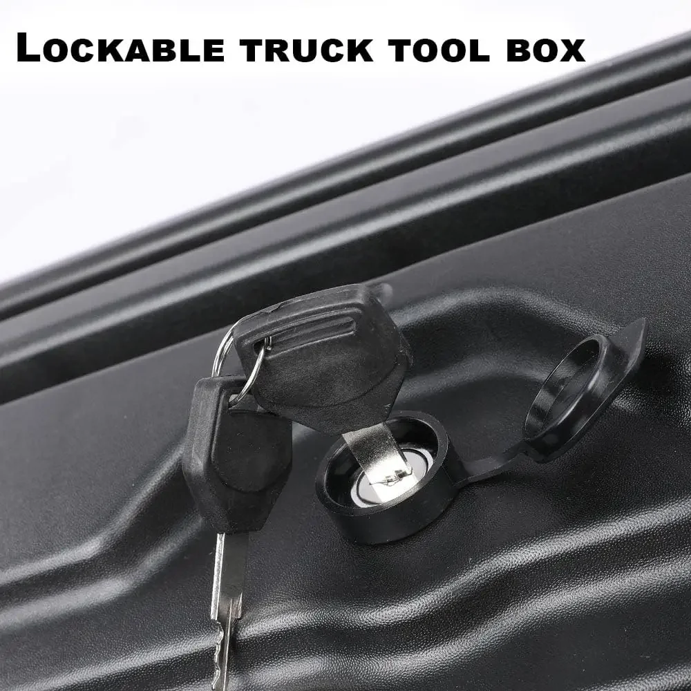 2Pcs Lockable Truck Bed Storage Box Toolbox, Compatible with 2017-2023 Ford F250 F350 Super Duty 17-23, Left Driver + Righ 4