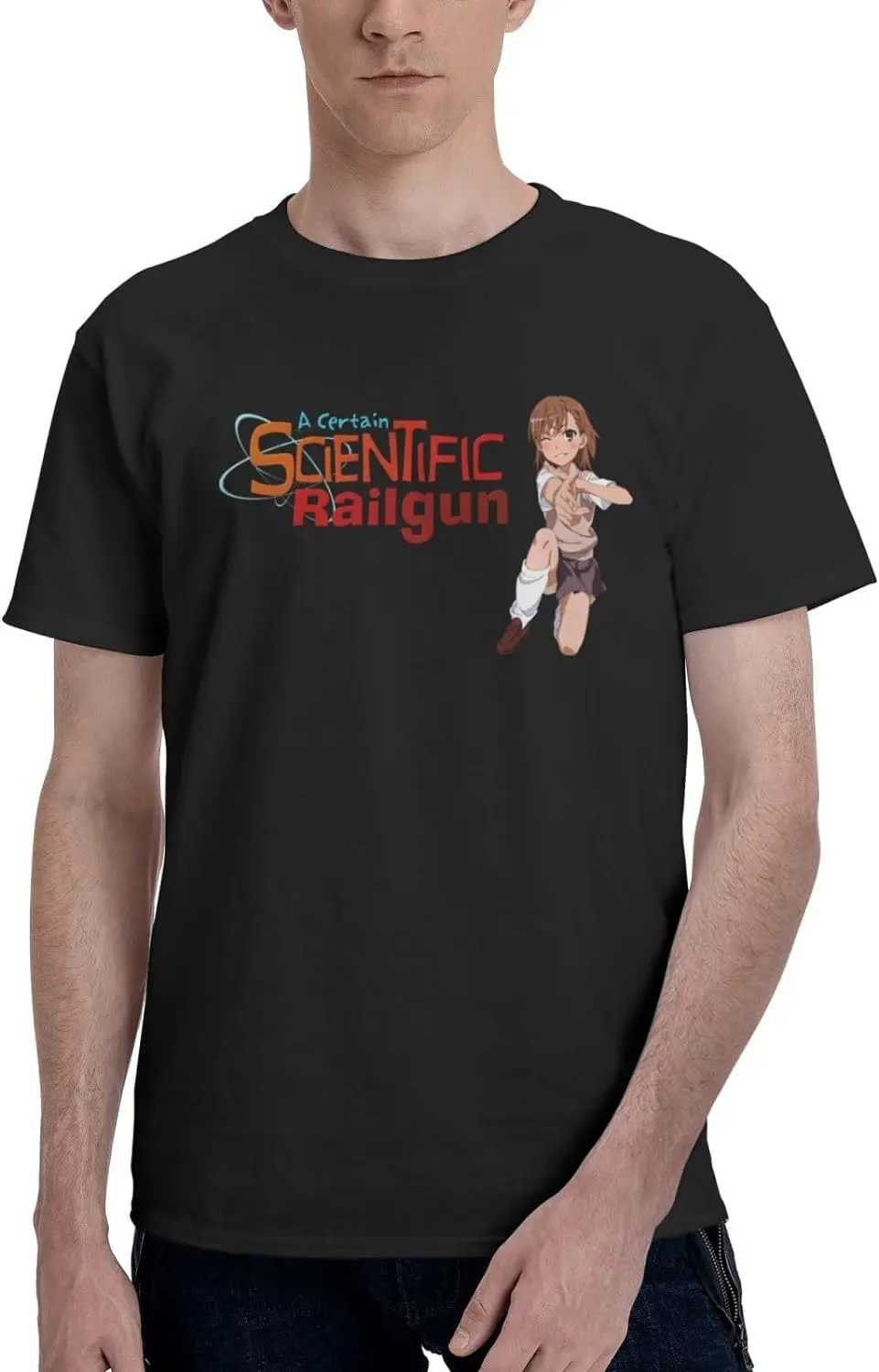 

Мужская футболка с коротким рукавом и круглым вырезом