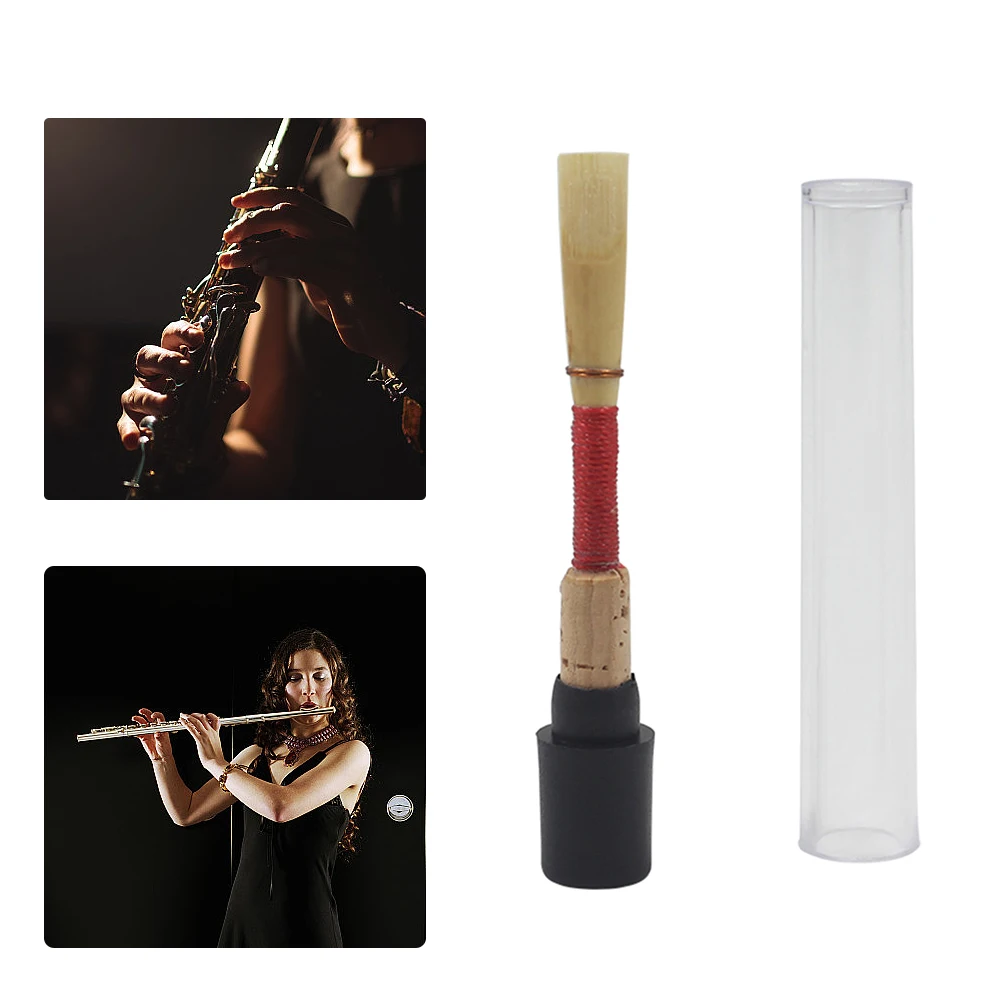 Soft Oboe Reed Good Quality Oboe Tubes with Transparent Plastic Storage Box Artist Oboe Reed Waterproof Wind Instrument Part
