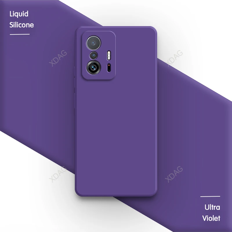 Premium Liquid Silicone Half-Wrapped Phone Cover - Soft Protective Square Shell Housing Accessories