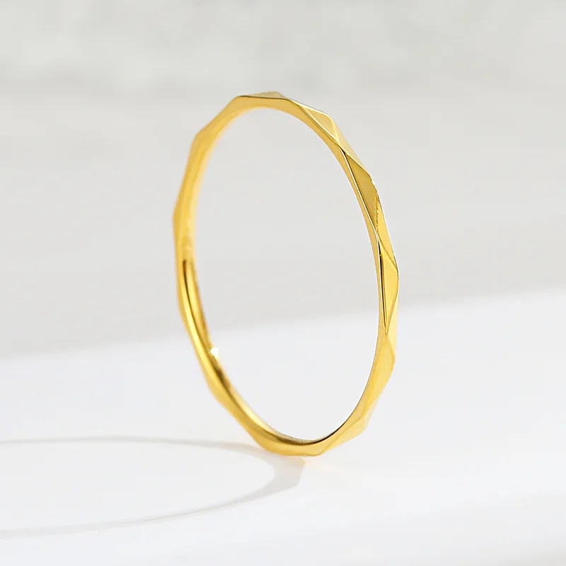 Stackable Rings Fashion Ring Stainless Steel Rings Finger Rings Metal Rings 1mm Thin for Women Size 3-10