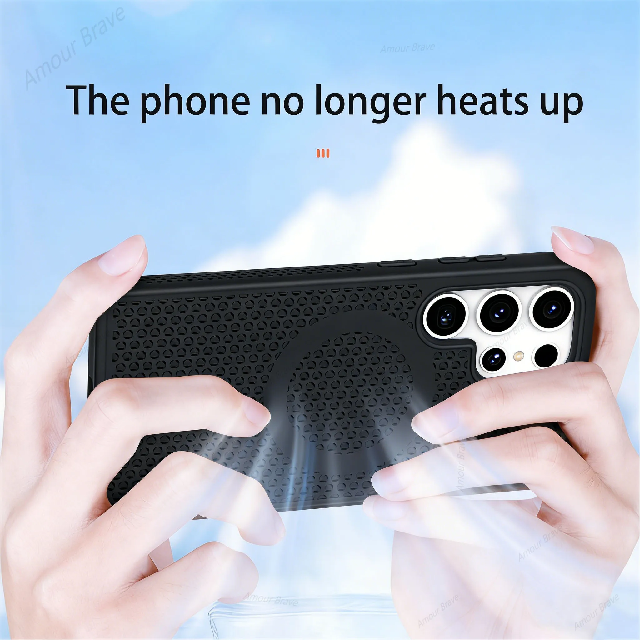 Advanced Cooling Breathable Magnetic Phone Case with Heat Dissipation Technology