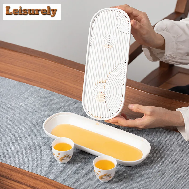 White Porcelain Travel Travel Tea Set Kit Handmade 1 Pot 2 Cups Tea Maker Kettle Tea Caddy Organizer Portable Camping Handbag