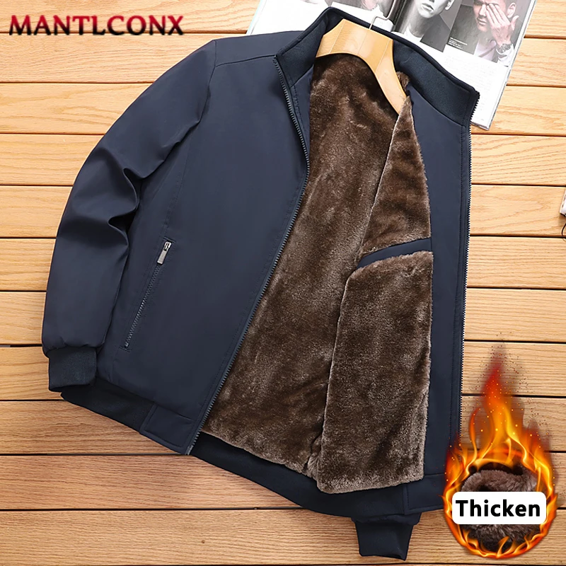 MANTLCONXPlusSizeM8XLFleeceLinedJacketMenWinterThermalMens