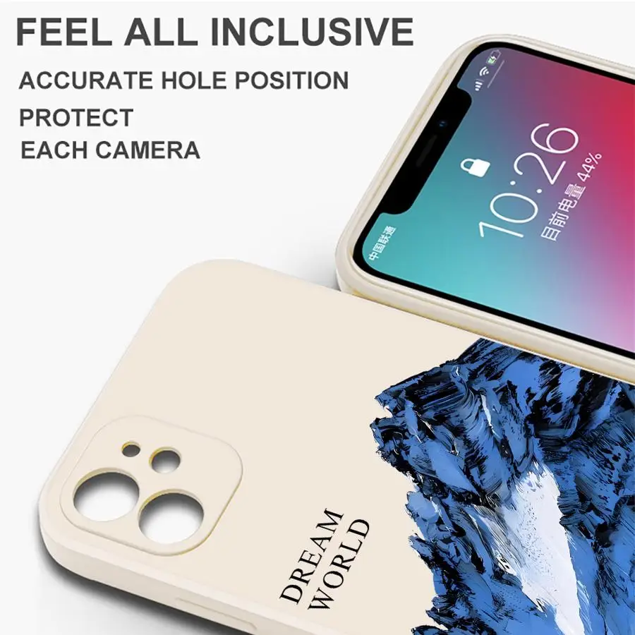 Snow Mountain TPU Phone Case - Elegant Winter Design
