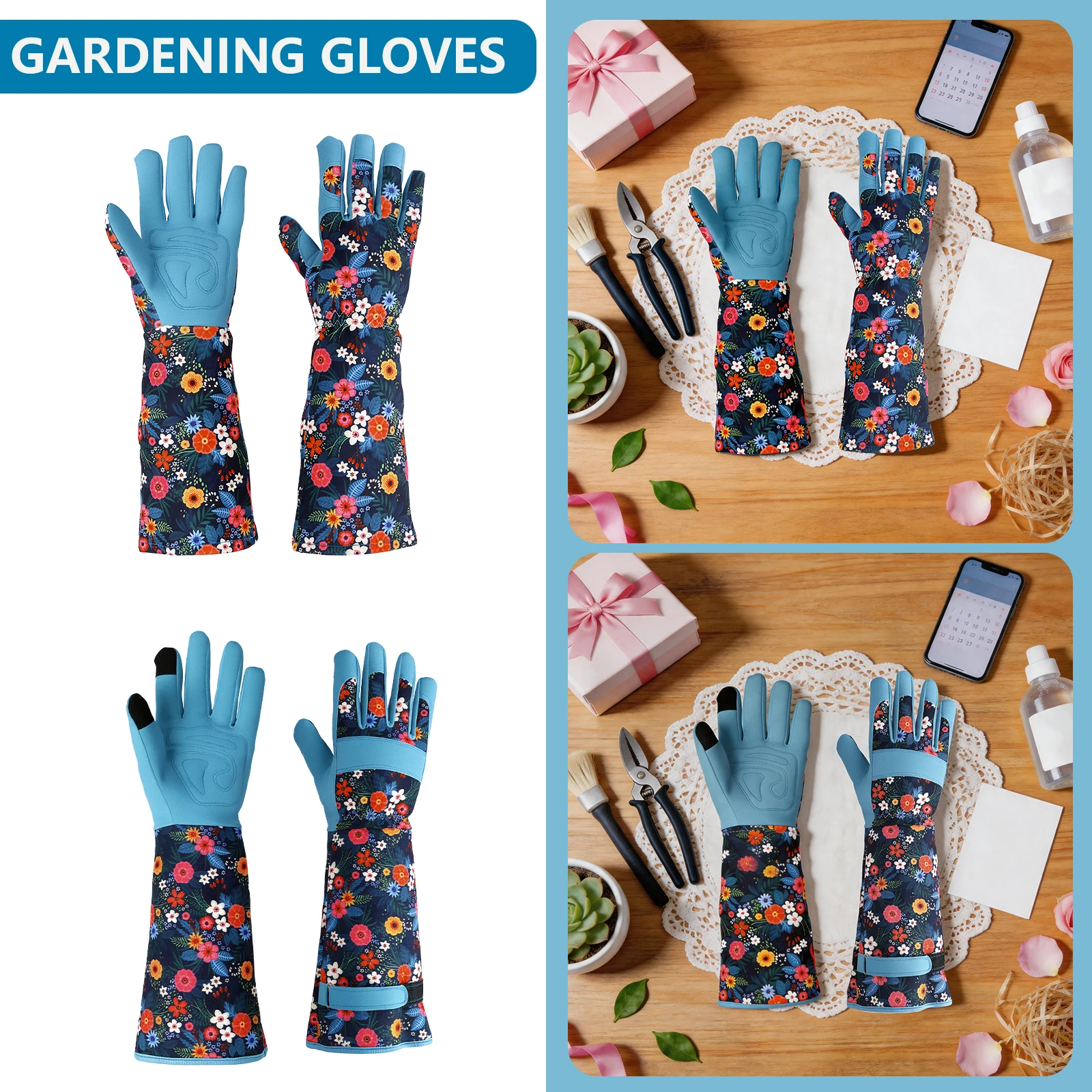 Enhanced Breathable Long Sleeve Gardening and Maintenance Gloves